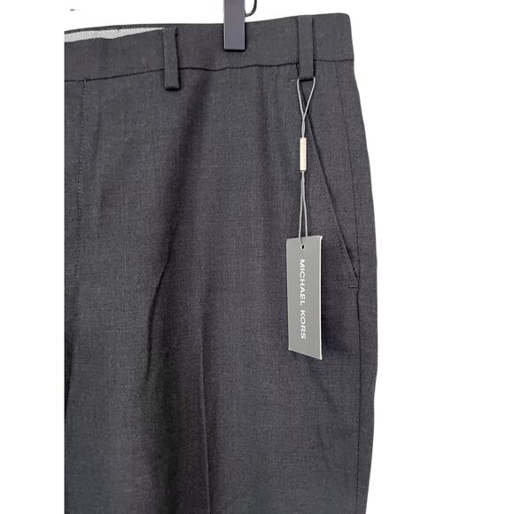 Michael Kors Mens Matisse Charcoal Gray Wrinkle Resistant Pants Size 36 X 30 - Picture 2 of 6